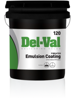 Del-Val 120 Fibered Emulsion Coating in 5 Gallon Bucket