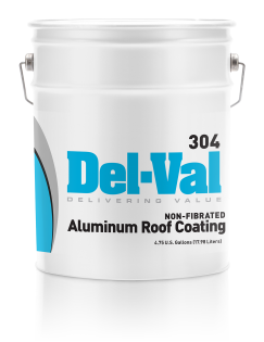 Image of Del-Val 304 Non-Fibered Aluminum Roof Coating in 5 Gallon Pail