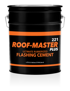 Roof-Master Plus 221 Ultimate Rubberized Flashing Cement - 5 Gallon Pail