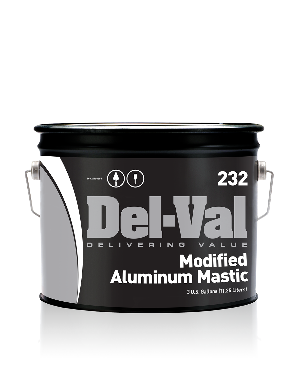 Image of Del-Val 232 Modified Aluminum Mastic - 3 Gallon Pail