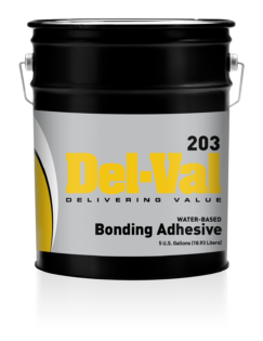 Del-Val 203 Water-Based Bonding Adhesive 5 Gallon Pail