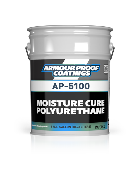 AP-5100 Moisture Cure Polyurethane Roof Coating 2024 Rebrand in 5 Gallon Pail
