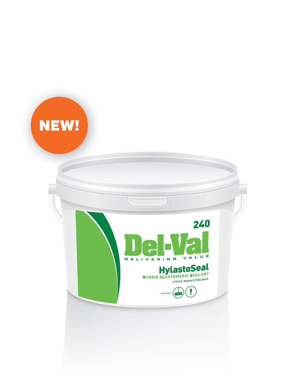 Image of Del-Val 240 HyLastoSeal (Hybrid Elastomeric Sealant) - 3 Gallon Bucket