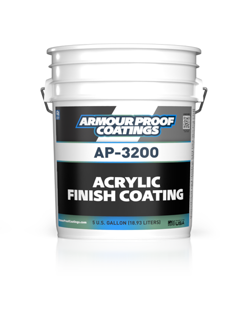 AP-3200 100% Acrylic Finish Coat 2024 Rebrand in 5 Gallon Bucket
