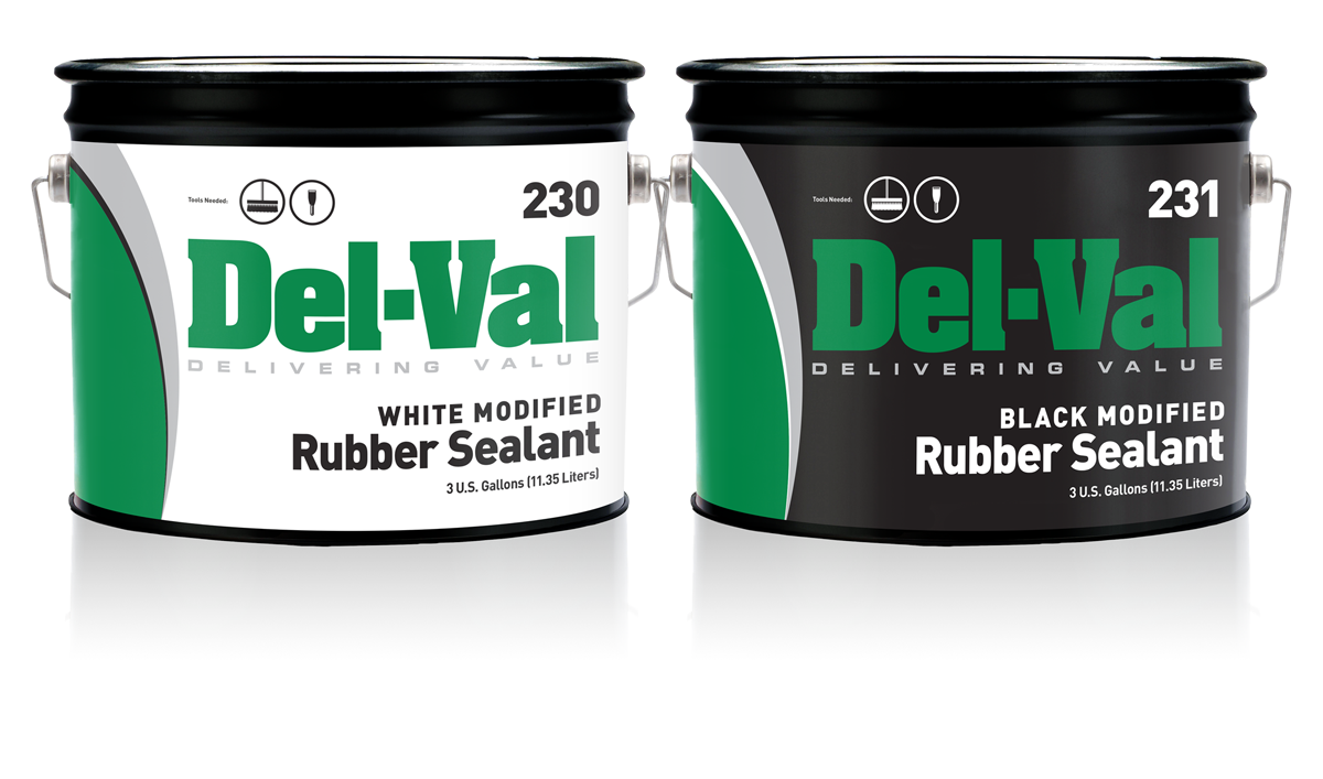 Image of Del-Val 230 & 231 Modified Rubber Sealant - 3 Gallon Pails