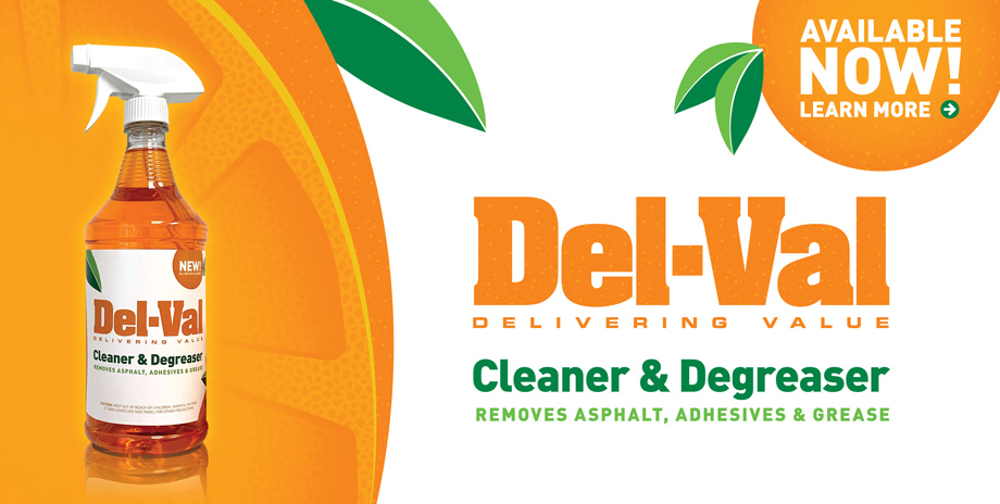 Del-Val Orange Cleaner & Degreaser Available Now