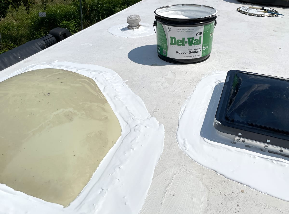 Del-Val 230 Mobile Home RV Roof Penetration Patch Repairs