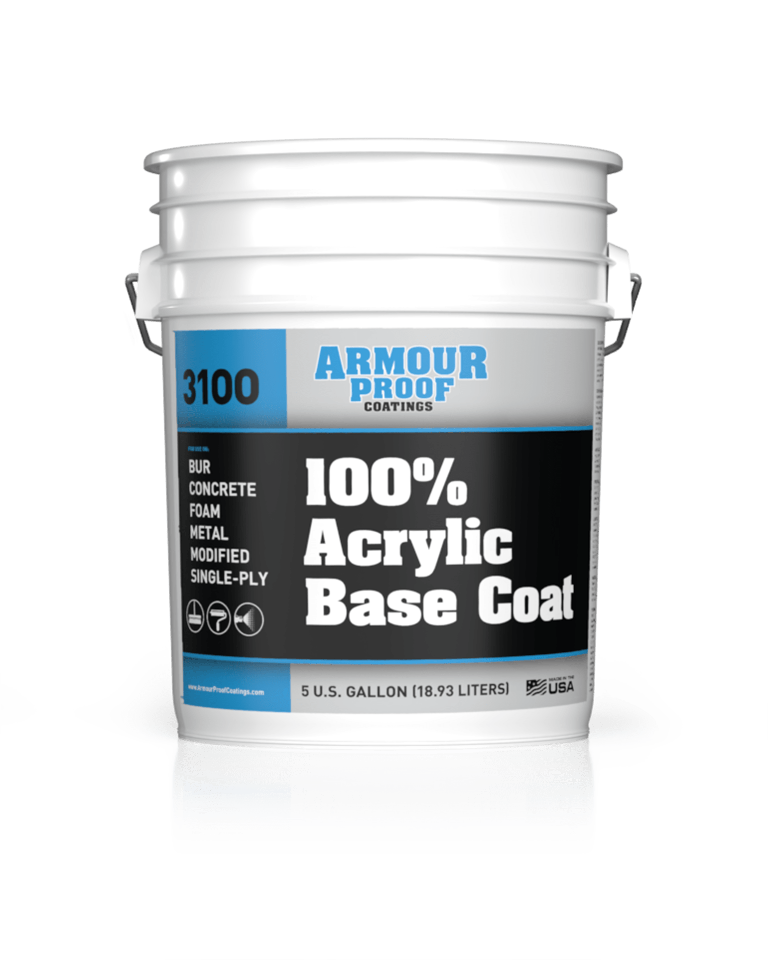 AP-3100 100% Acrylic Base Coat in 5 Gallon Bucket
