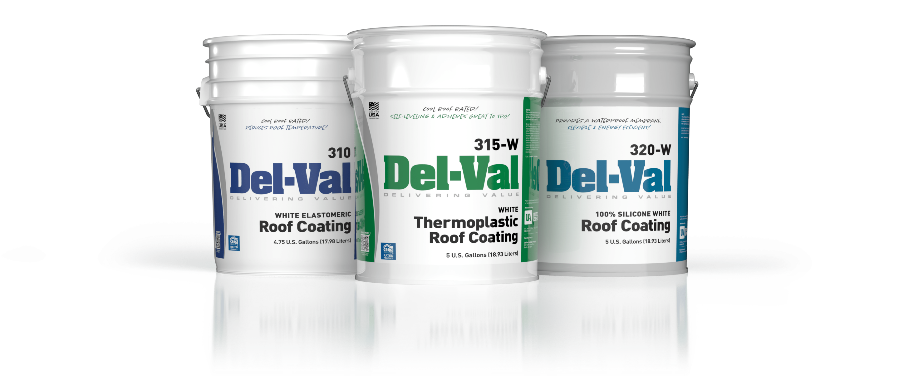 Del-Val Roof Coatings Featured Pails