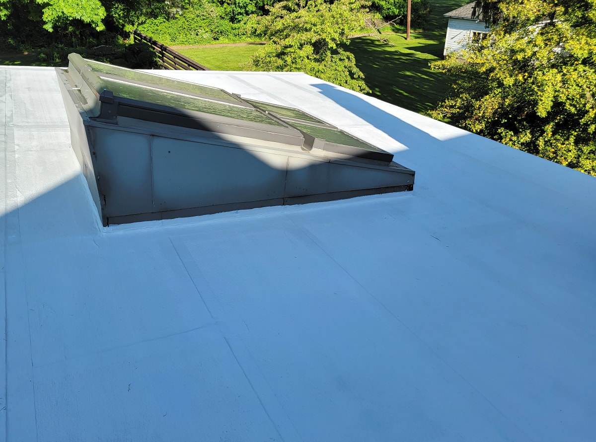 AP-3100 Acrylic Base Coat Restoration Residential Roof View 1