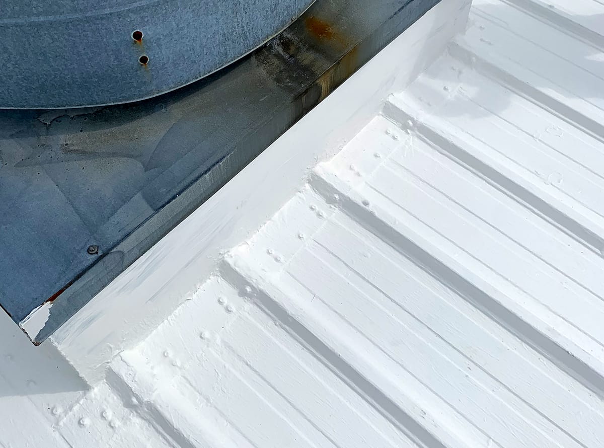 AP-3200 Acrylic Roof Coating Penetration Restoration Detail