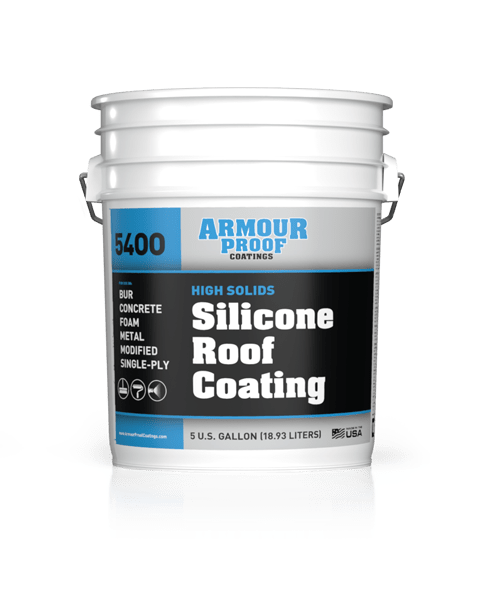 AP-5400 High Solids Silicone Roof Coating in 5 Gallon Bucket