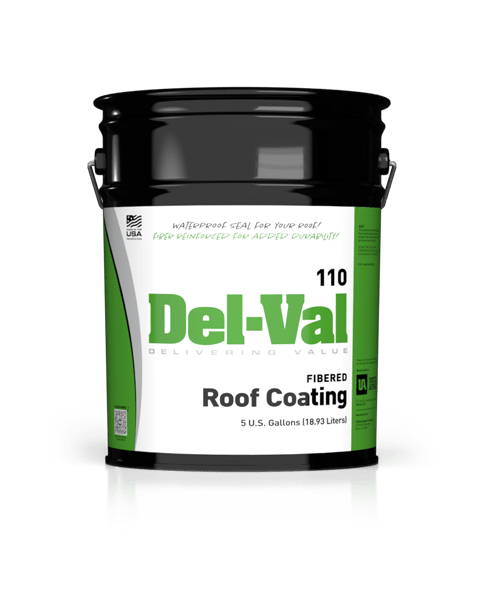 Image of Del-Val 110 Fibered Roof Coating in 5 Gallon Pail