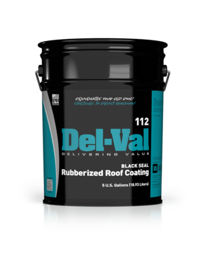Del-Val 112 Black Seal Rubberized Roof Coating