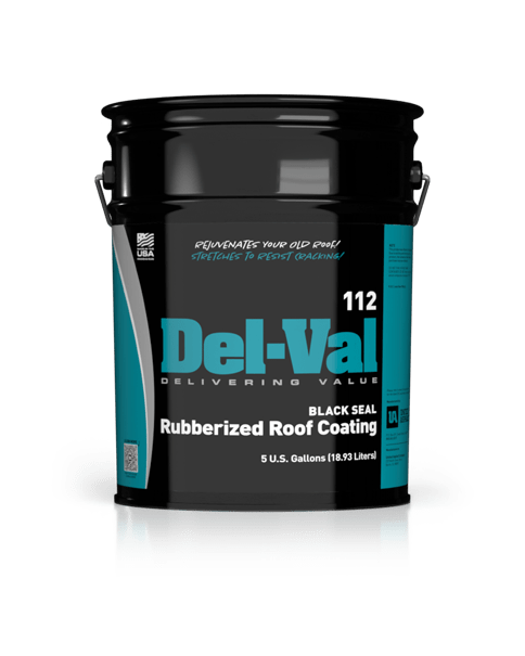 Del-Val 112 Black Seal Rubberized Roof Coating