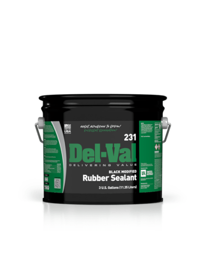 Del-Val 231 Modified Rubber Sealant (Black)