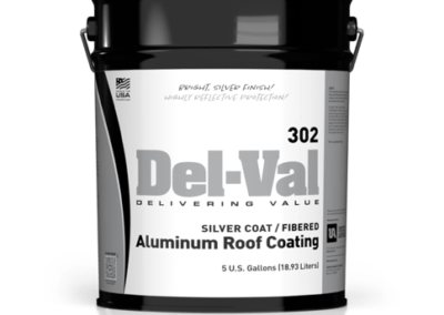 Del-Val 302 Silver Coat Fibered Aluminum Roof Coating