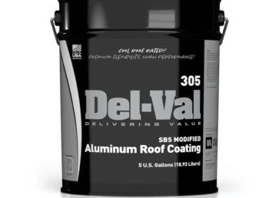 Del-Val 305 SBS Modified Aluminum Roof Coating