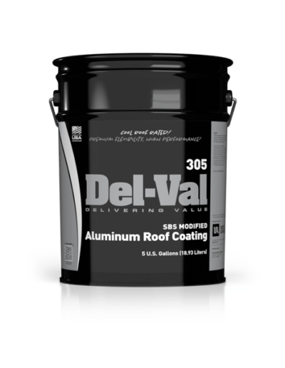 Del-Val 305 SBS Modified Aluminum Roof Coating