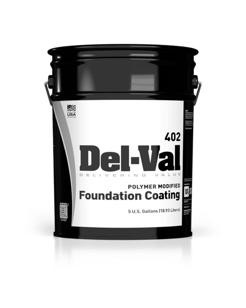 Del-Val 402 Polymer Modified Foundation Coating in 5 Gallon Pail