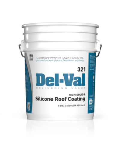 Del-Val 321 High Solids Silicone Roof Coating