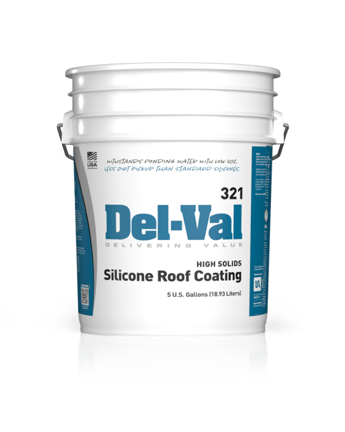 Del-Val 321 High Solids Silicone Roof Coating