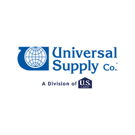 Universal Supply Co Horizontal Distributor Logo