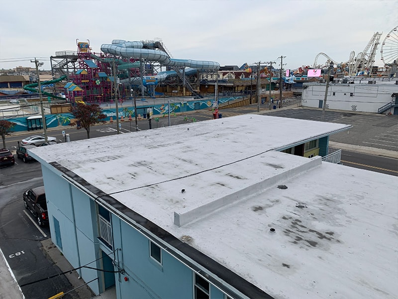 Overlooking View of Roof Before Restoration