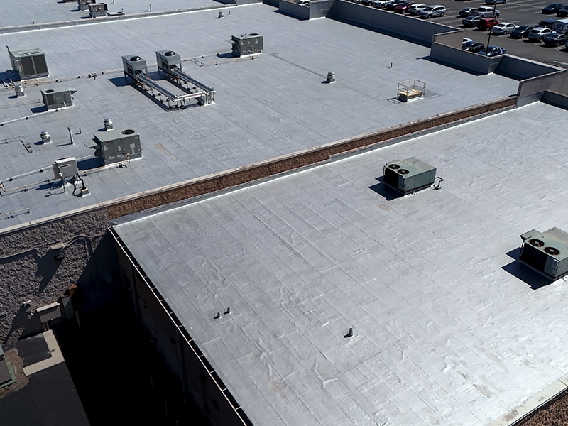 Image of Deptford Shopping Center Deptford, NJ - AP-5100 Moisture Cure Polyurethane Finished Project Close Up Drone View