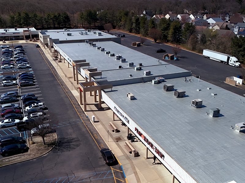Image of Deptford Shopping Center Deptford, NJ - AP-5100 Moisture Cure Polyurethane Finished Project Long View from Drone
